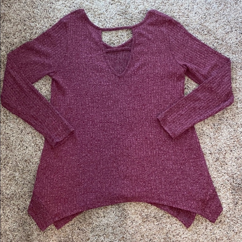 Knitted long sleeve shirt